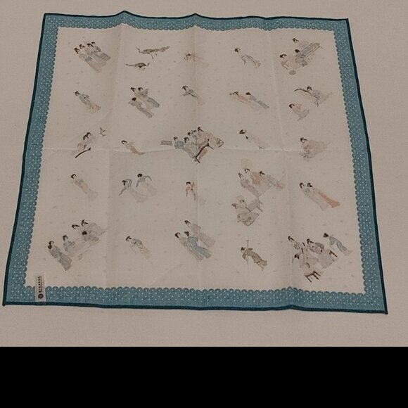 National Palace Museum - Spring Dawn in the Han Palace Handkerchief - Blue BNIP - Picture 8 of 8